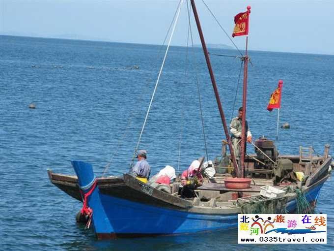 東戴河北戴河南戴河出海打漁看日出