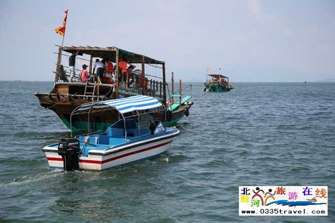 東戴河北戴河南戴河出海打漁看日出