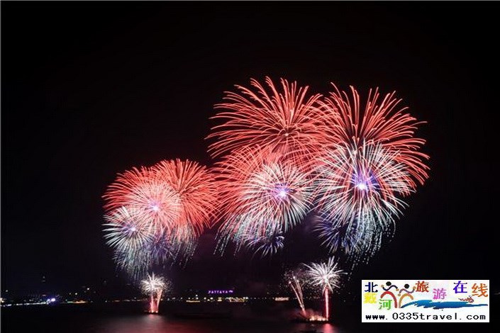 北戴河南戴河東戴河煙花焰火沙灘篝火晚會