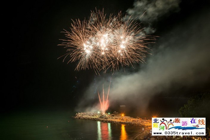 北戴河南戴河東戴河煙花焰火沙灘篝火晚會