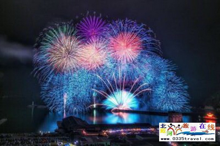 北戴河南戴河東戴河煙花焰火沙灘篝火晚會