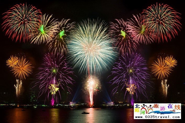 北戴河南戴河?xùn)|戴河煙花焰火沙灘篝火晚會